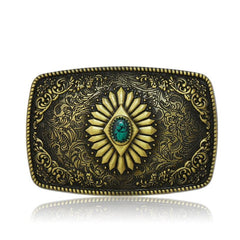 Vintage Pattern Metal Belt Buckle For Men Western