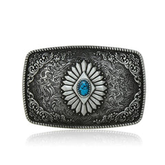 Vintage Pattern Metal Belt Buckle For Men Western