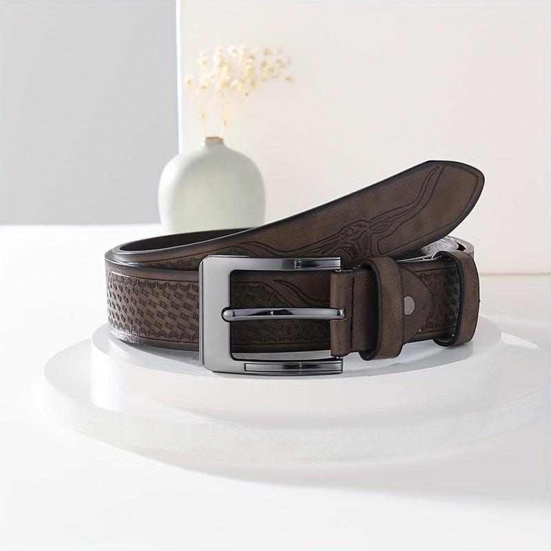 Men's PU Leather Belt with Punch