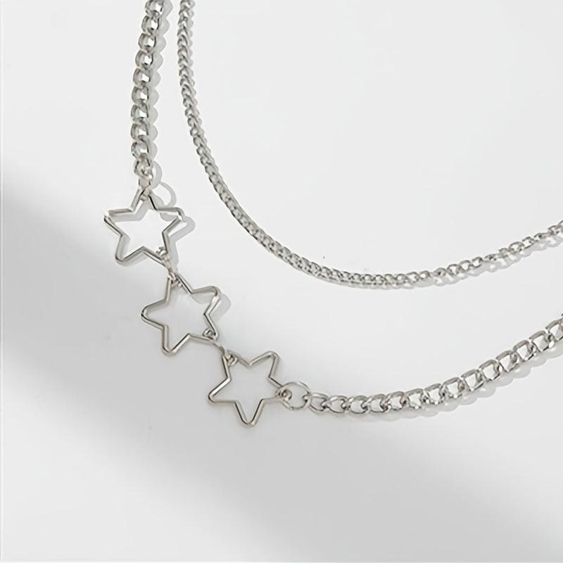 Men's Pentagram Double Layered Pants Chain