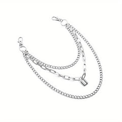 Lock Pendant Multilayer Metal Chain Pants Chain Men's Waist Chain