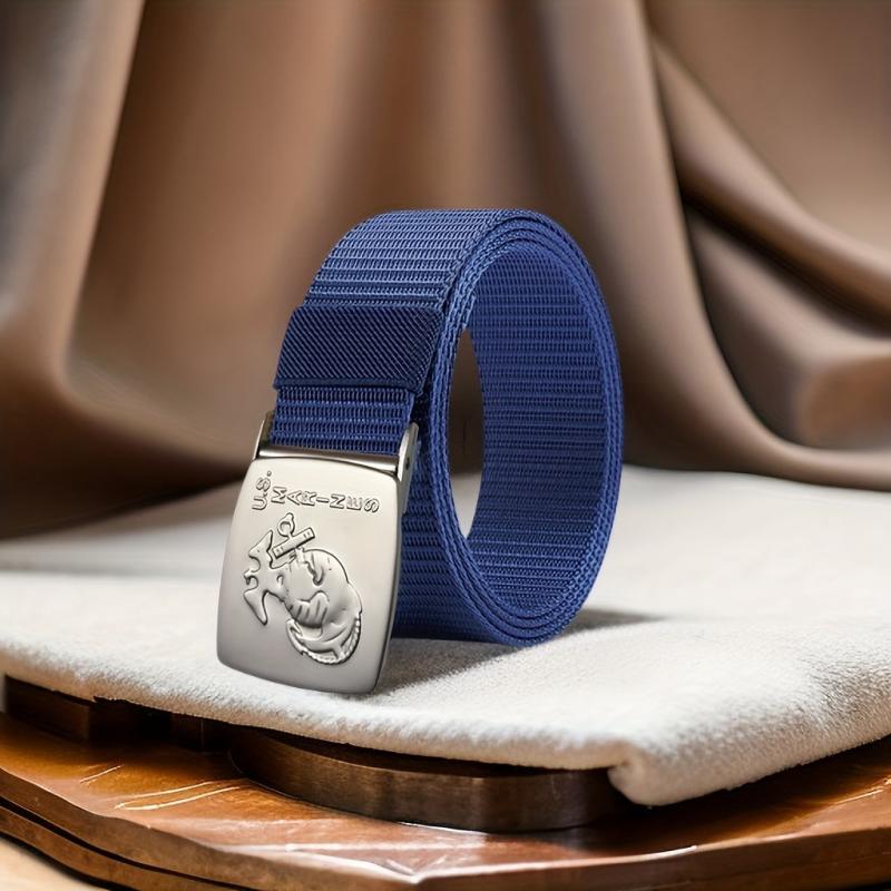 Tactical Canvas Automatic Buckle Belt for Men