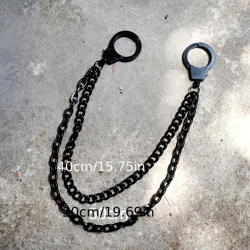 Punk Metal Waist Chain Chunky Double Pants Chain