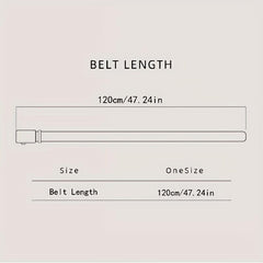 Men's Leather Buckle Belt for Outdoor Party Holiday Business