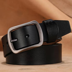 Cowhide Belt 152 Extra Large Men's Pin Buckle Belt Middle aged And Young People