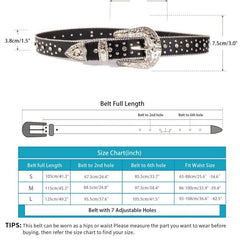 Men's Rhinestone Belt Cross Western Cowboy Cowgirl Jewelry Leather Belt