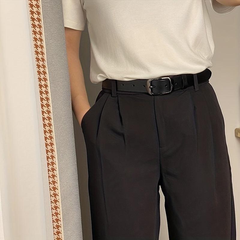 Versatile Leather Men's Belt Plus Size Cowhide Pin Buckle Casual Pants Belt