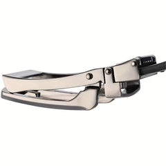Men's Leather Belt Ratchet Buckle Business Suit Waist Strap High Belt