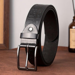 Body Single Jack Dress Belt Men's Alloy Needle Buckle PU Belt