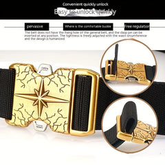 Casual Outdoor Canvas Belt with Quick Release Buckle