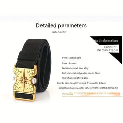 Casual Outdoor Canvas Belt with Quick Release Buckle