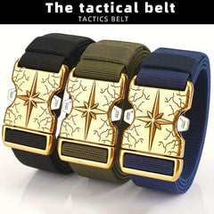 Casual Outdoor Canvas Belt with Quick Release Buckle