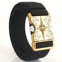 Casual Outdoor Canvas Belt with Quick Release Buckle