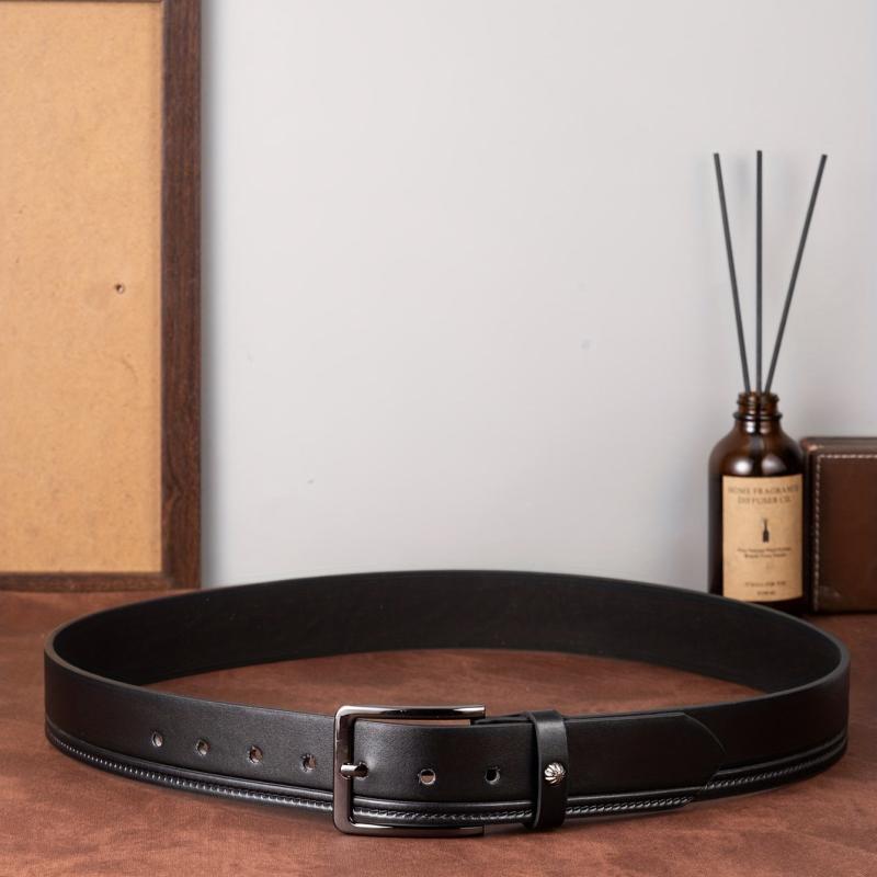 Men's Studded Core Formal Belt Casual Needle Buckle PU Leather Belt