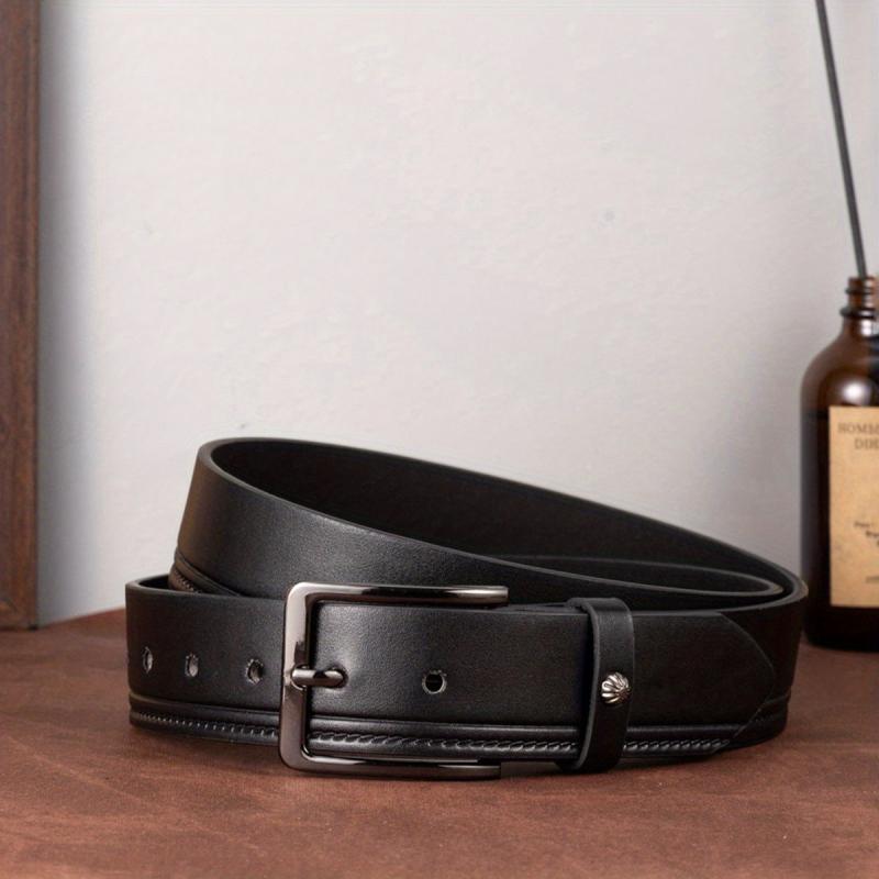 Men's Studded Core Formal Belt Casual Needle Buckle PU Leather Belt