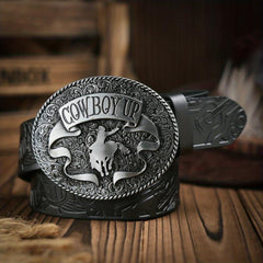 Men's Single Jack Smooth Buckle PU Belt Casual Holiday Dress