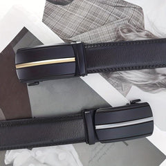 Men's Business Belt Automatic Buckle Belts Jeans Pants Father's Christmas