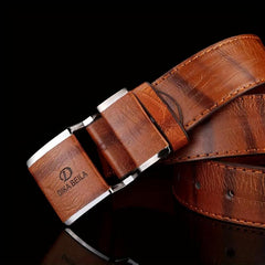 Men's Smooth Buckle Business Belt for Suit Pants