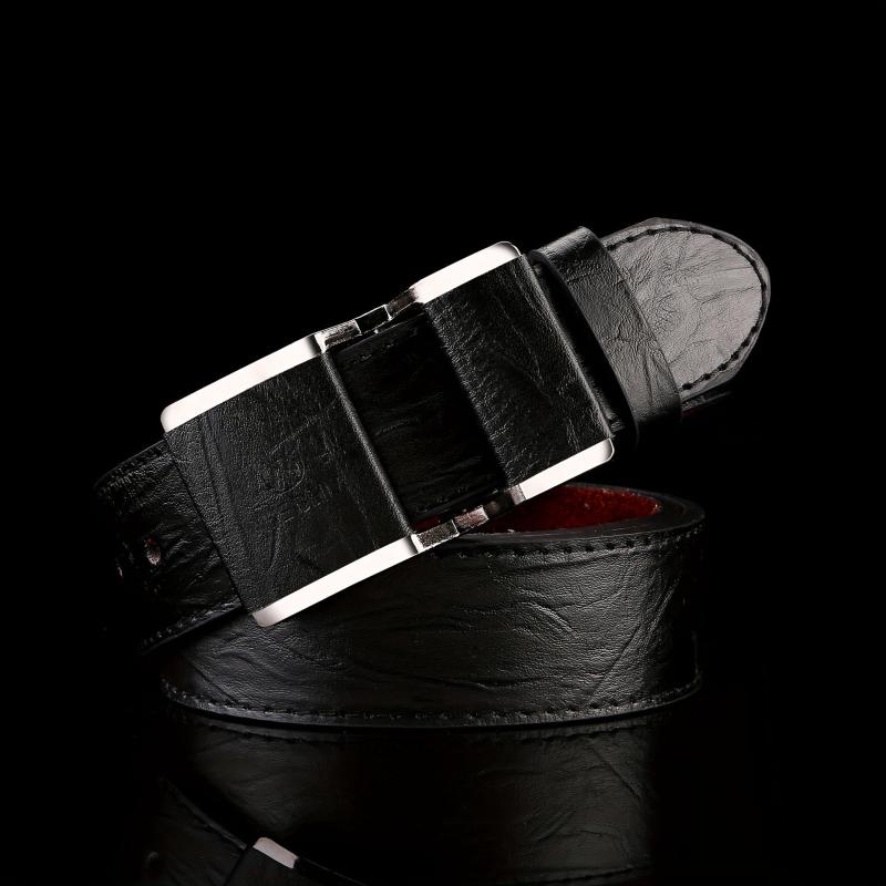 Men's Smooth Buckle Business Belt for Suit Pants