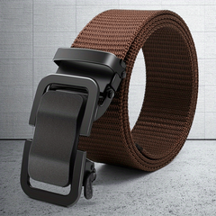 Men's Metal Automatic Buckle Casual Nylon Canvas Belt