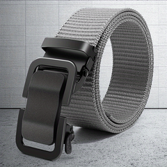 Men's Metal Automatic Buckle Casual Nylon Canvas Belt