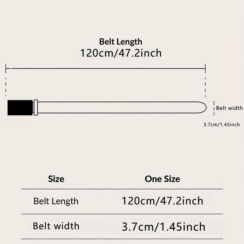 Men's Metal Automatic Buckle Casual Nylon Canvas Belt