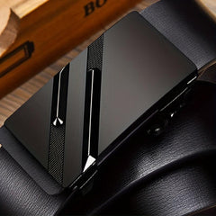 Men's Business Suit Belt with Automatic Buckle
