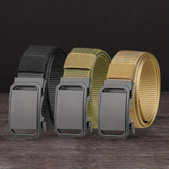Men's Zinc Alloy Ratchet Belt Unisex Fits Any Waist