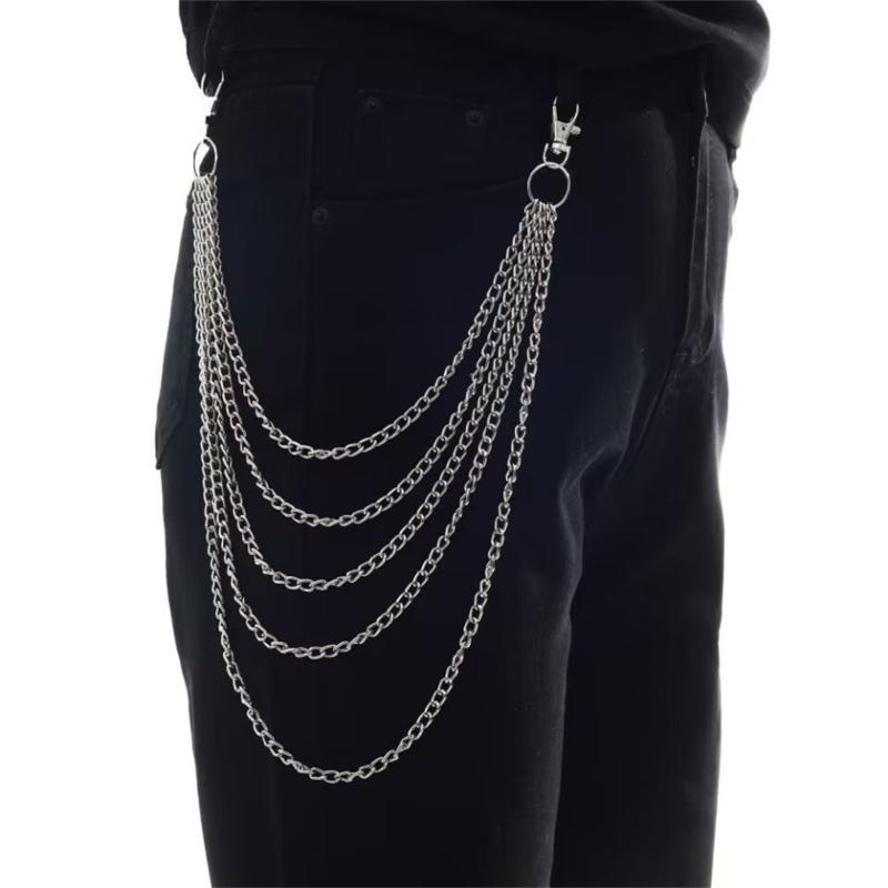 Punk Chain Jeans Pants Keychain Harajuku Clothing Accessories