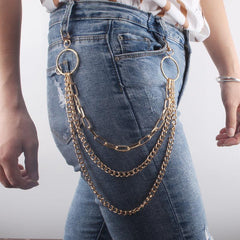 Metal Pants Chain Punk Hip Hop Rock Body Chain Nightclub Accessories