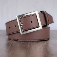Men's Square Buckle Decorative Belt for Outdoor Party Holiday Business