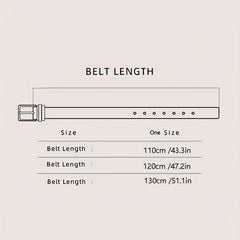 Men's Casual Leather Buckle Belt for Boyfriend's Birthday
