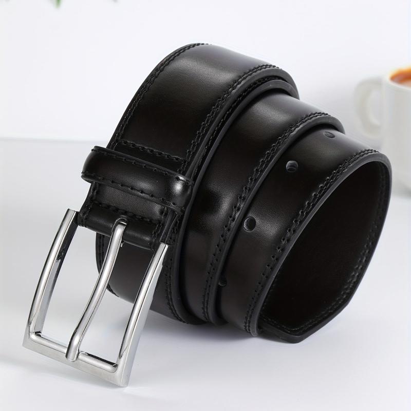 Men's Casual Leather Buckle Belt for Boyfriend's Birthday
