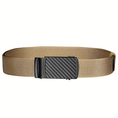 Men's Zinc Alloy Ratchet Belt Nylon Leather Belt
