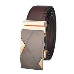 Men's Automatic Cowskin Leather Belt