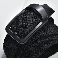 Elastic Canvas Leather Belt for Men and Women