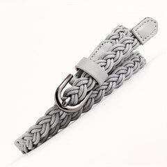 Vintage Braided Boho Belt Metal Buckle Girdle Women Punk Dress Belts