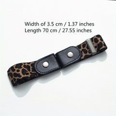 No Buckle Stretch Belt For Women Unisex Elastic Belts Jeans Dresses