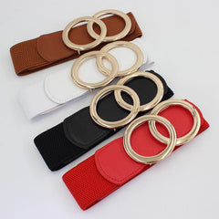 Stretchy Dress Belt Women Elastic Waistband Wide Belt
