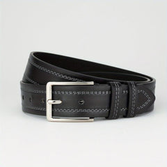 Men's Double Wire Alloy Needle Buckle PU Belt