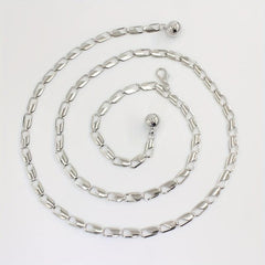 Geometric Hollow Waist Chain Stylish Metal Belt for Women