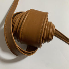 Vintage Bowknot Sash Belt PU Girdle Dress Belts Cinch Waist Band