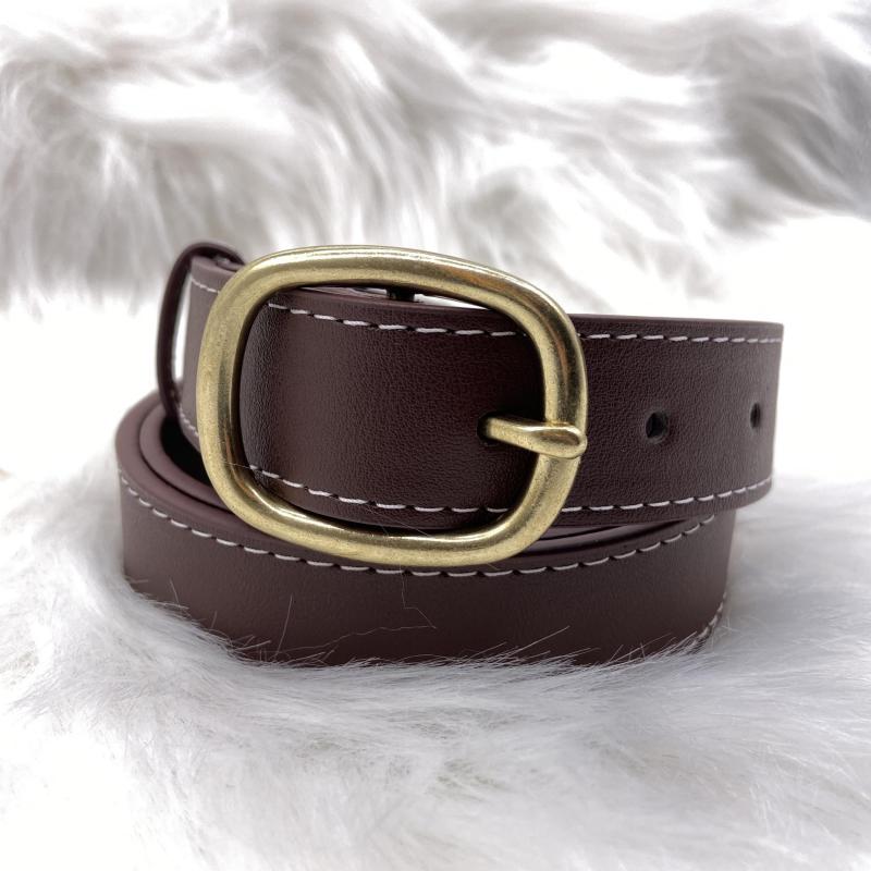 Women's Skinny Waist Buckle Belt for Business Commute