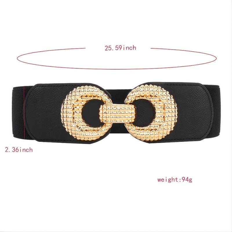 Vintage Elastic Wide Waist Belt for Women Girls