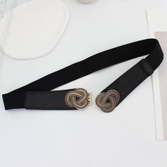 Vintage Elastic Waist Belt for Women's Dress Shirt