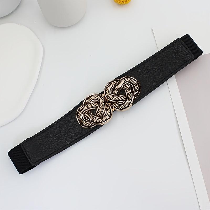 Vintage Elastic Waist Belt for Women's Dress Shirt