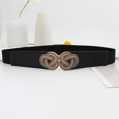 Vintage Elastic Waist Belt for Women's Dress Shirt