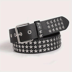 Punk Rivet Studded Belt Hip Hop PU Belt Y2K Jeans Pants Belt Women Gothic