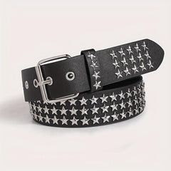 Punk Rivet Studded Belt Hip Hop PU Belt Y2K Jeans Pants Belt Women Gothic