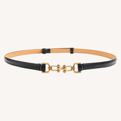 Metal Hasp Belt Thin Women's Waistband Dress Ornament